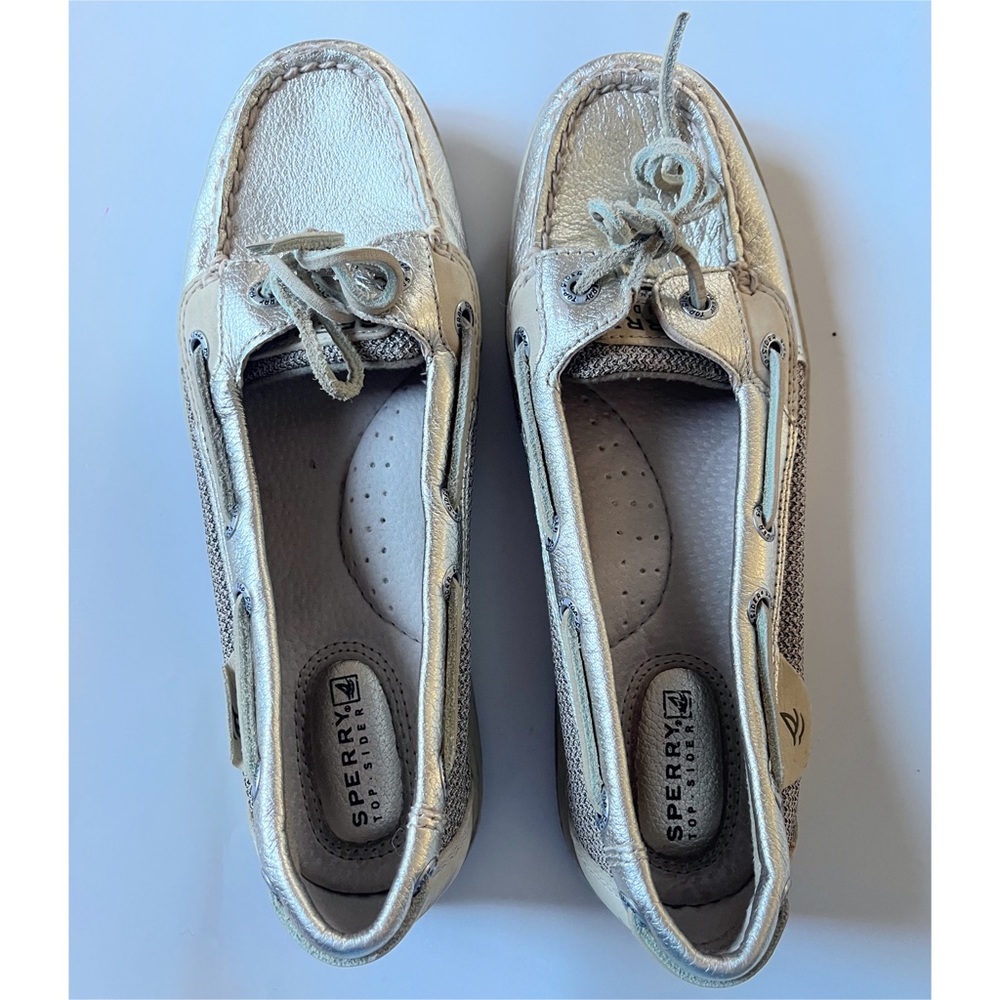 Sperry Top-Sider Womens Angelfish Metallic Gold Shoes Size 6